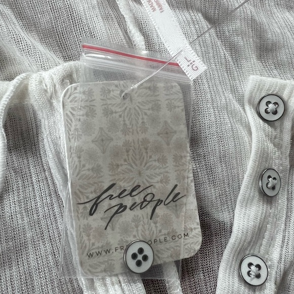 Free People Ivory Ruffled Blouse - Picture 5 of 6